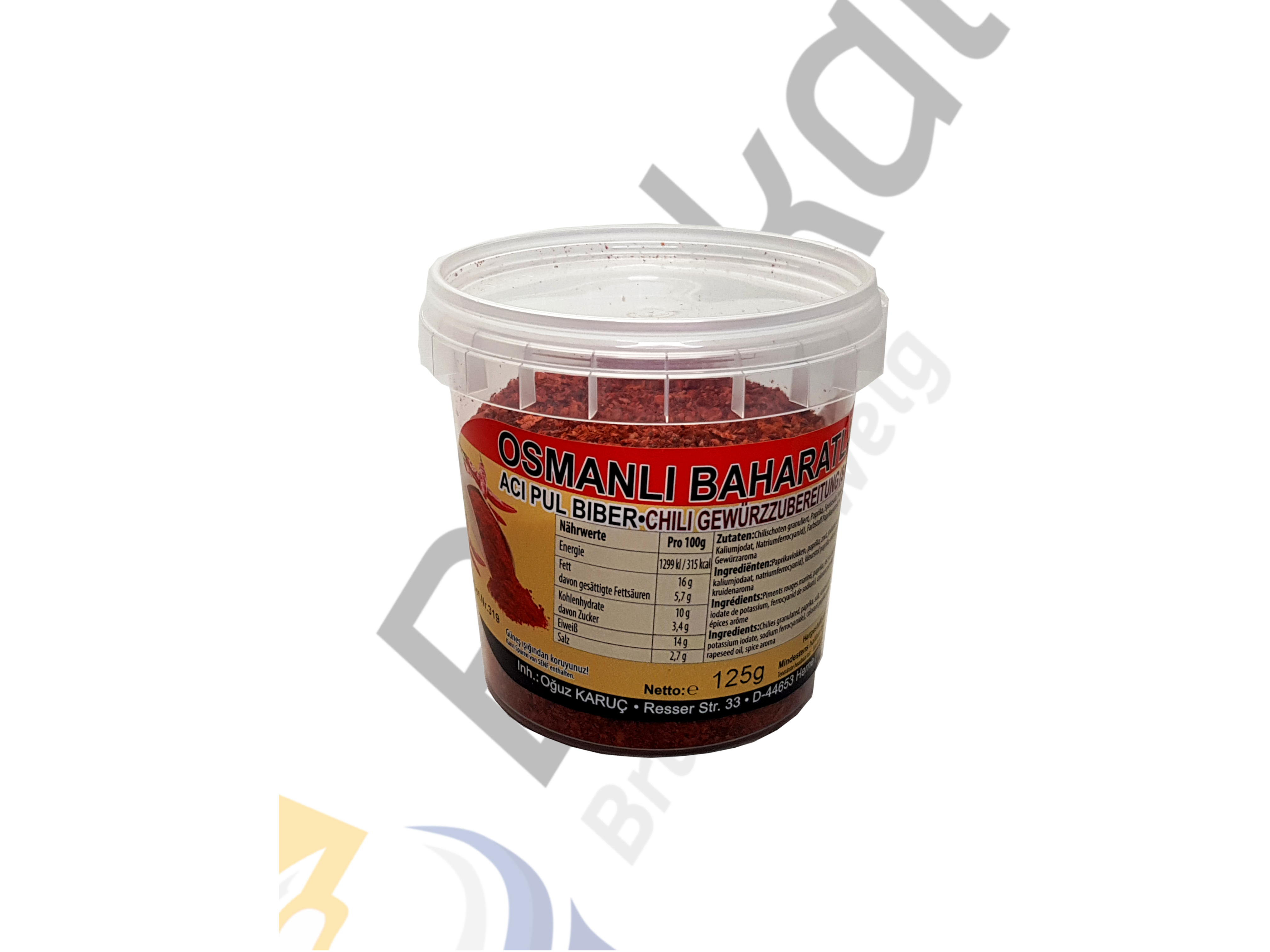 Osmanli - Aci Pul Biber / Scharfe Paprika Flocken 125g