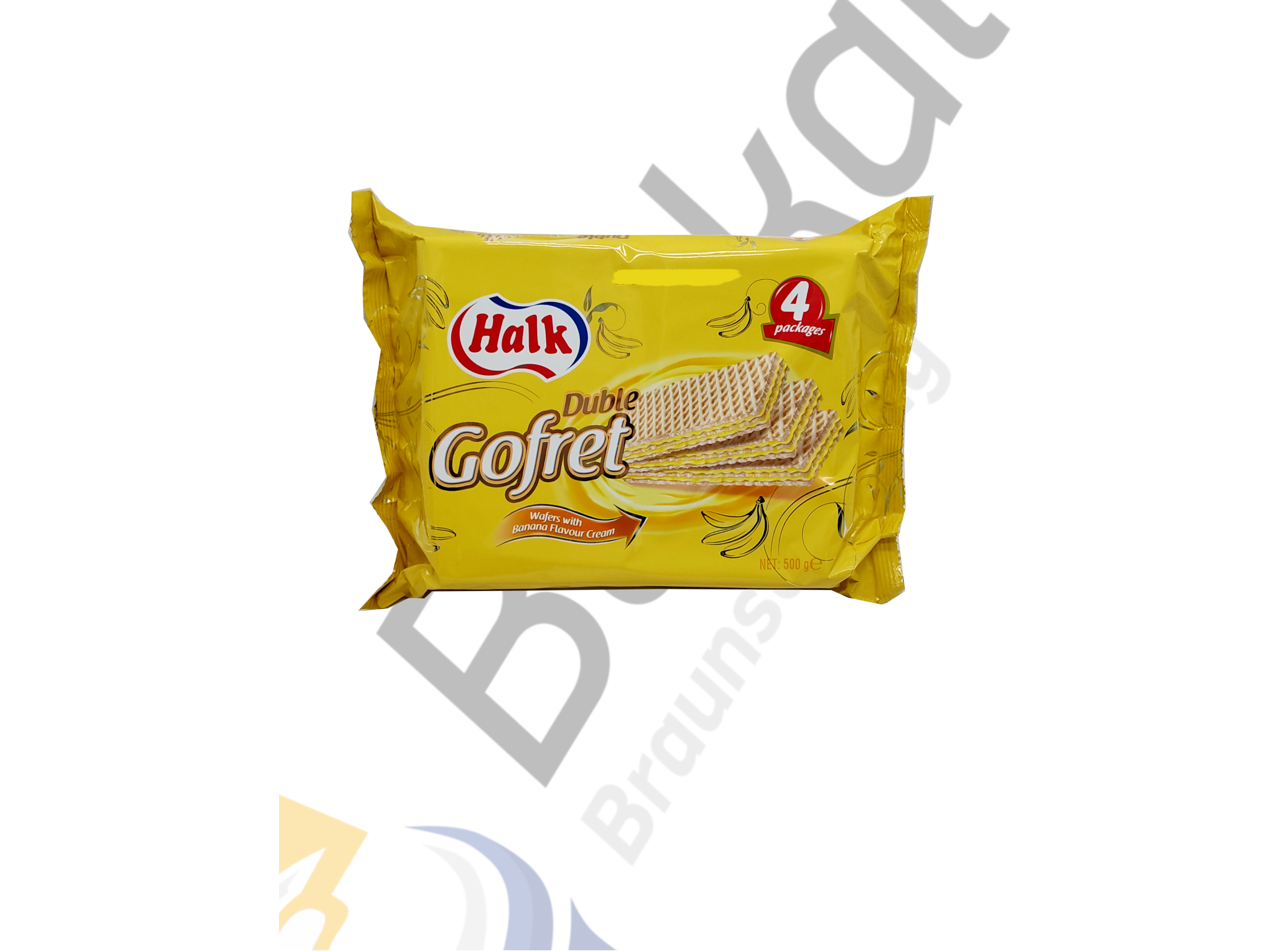 Halk Gofret Muz 500g - Waffel mit Bananencreme 500g