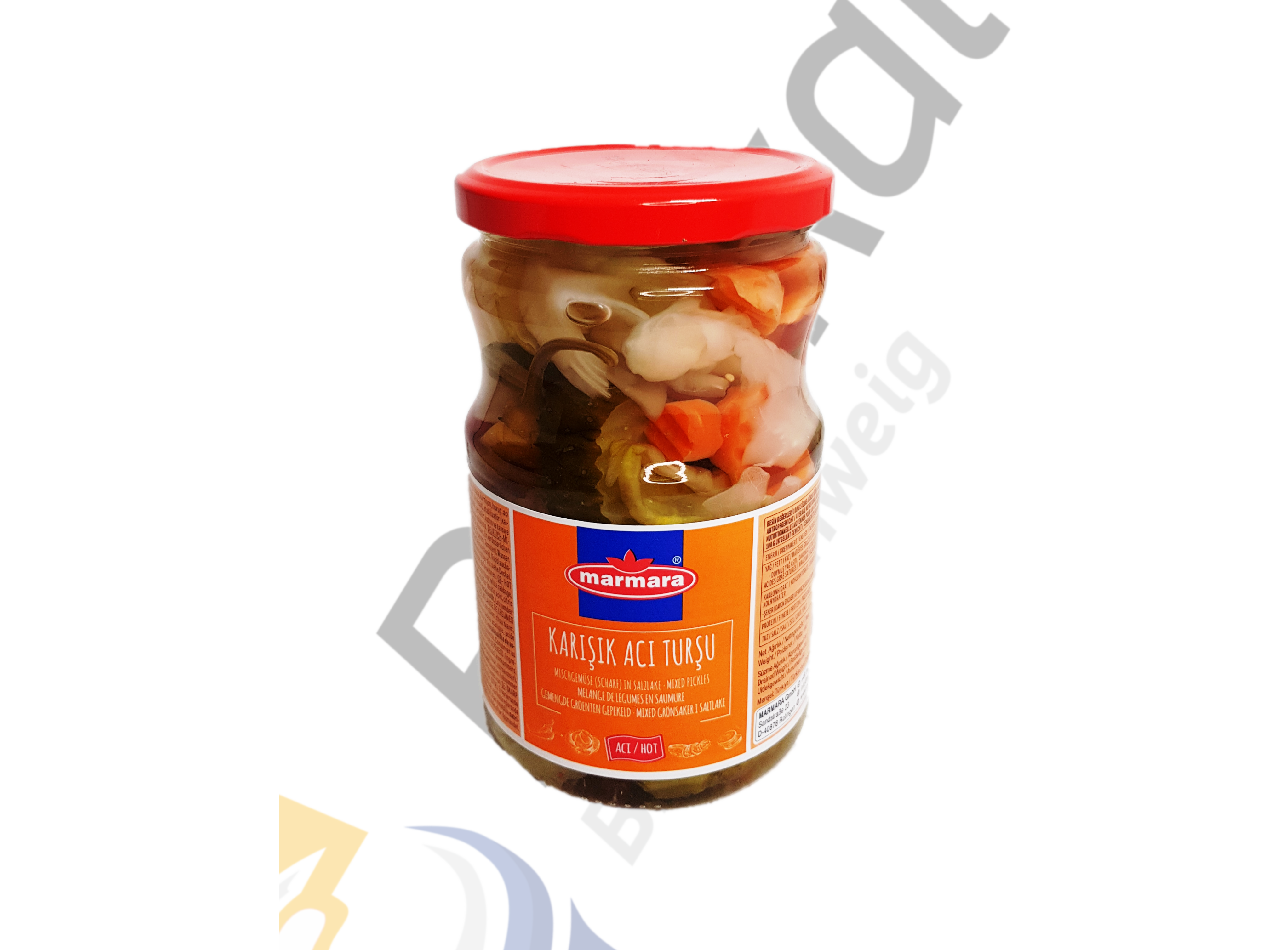Marmara - TÜRLÜ TURŞU ACI / EINGELEGTES MIXGEMÜSE SCHARF 400gr