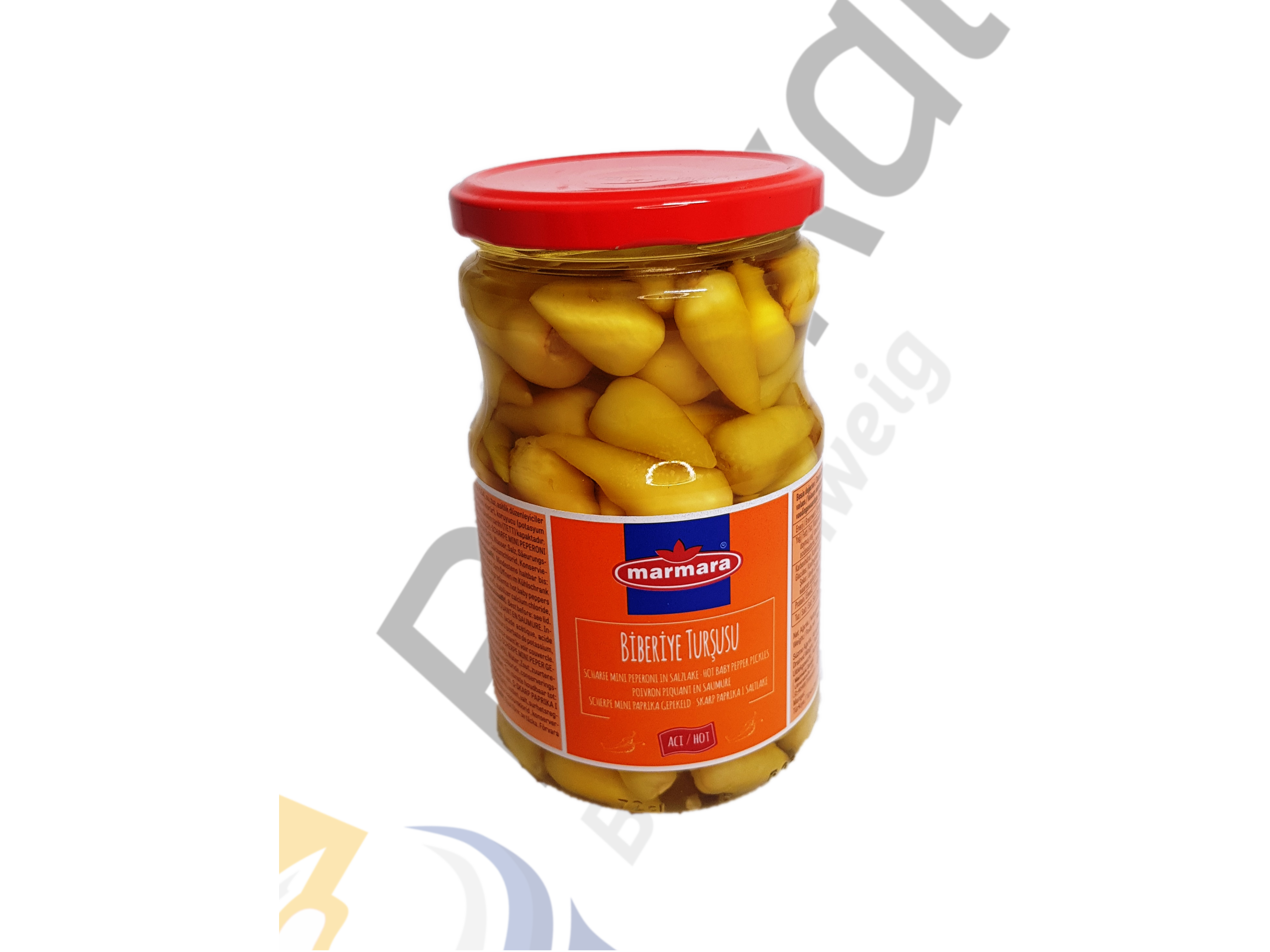 Marmara - BIBERIYE / EINGELEGTE PEPERONI SCHAFT KLEIN 400gr